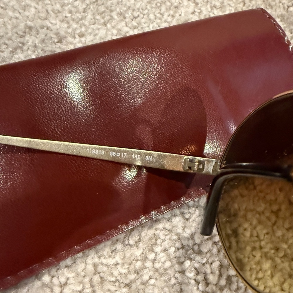 Michael Kors Cho MK5020 119313 Gold & Brown Round Sunglasses with Case - Picture 5 of 5